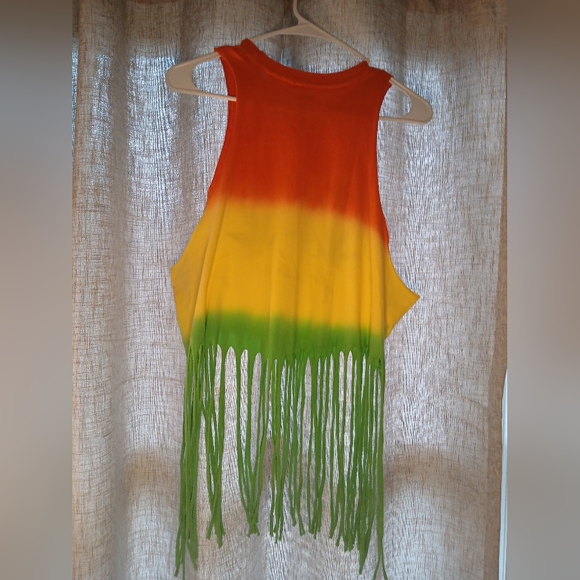 SPENCERS LARGE ORANGE YELLOW AND GREEN FESTIVAL TOP🧡💛💚 - Picture 3 of 3